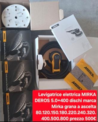 Levigatrice elettrica MIRKA deros II 5.0+400dischi
