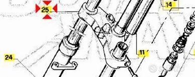 Base con canotto Aprilia RS50 AP8203343