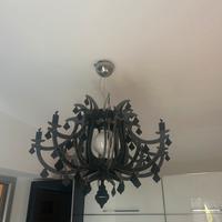 Lampadario sospensione slamp ginetta nero
