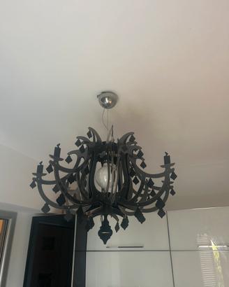 Lampadario sospensione slamp ginetta nero