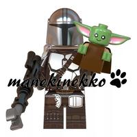 MANDALORIAN Yoda Star Wars minifigure simil Lego