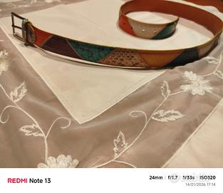 cintura in vero pitone