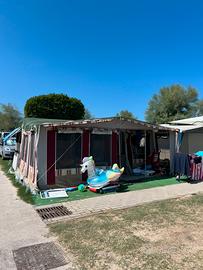 Roulotte con veranda modulabile