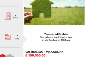 Terreno edificabile 3800 mq