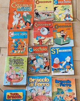 VINTAGE Cucciolo,Tiramolla,Popeye Album Fumetti