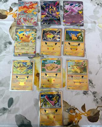 Lotto 10 Carte Pokémon 30° Anniversario ITALIANO