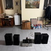 Impianto karaoke casse amplificatore microfoni