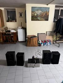 Impianto karaoke casse amplificatore microfoni