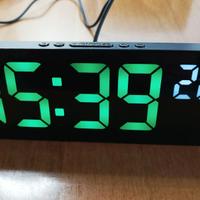 Sveglia orologio da scrivania a led