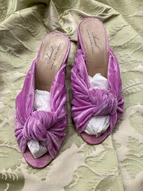 Sandali Zeppa Anniel Velluto