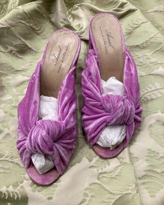 Sandali Zeppa Anniel Velluto