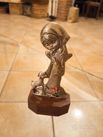 Statuetta in peltro