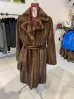 Trench di  visone marrone