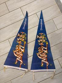 Vintage 1979 Disneyland Flag Banner Mickey Minnie