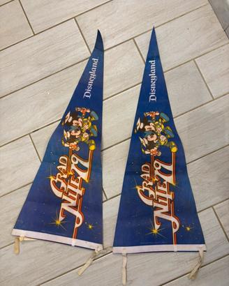 Vintage 1979 Disneyland Flag Banner Mickey Minnie