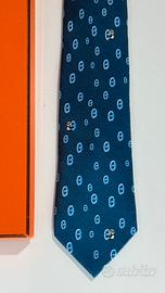 Cravatta Hermès originale 100% seta made in france