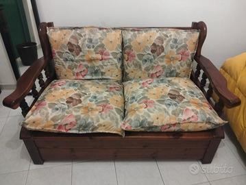 DIVANO LETTO LEGNO