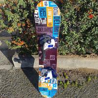 Tavola snowboard bambino 120 cm attacchi