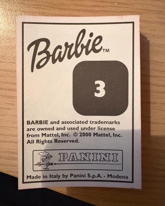 Mancolista Barbie Panini 2000