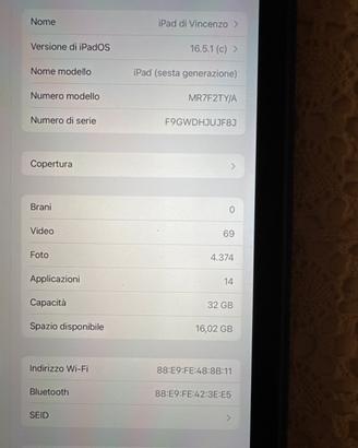 Apple Ipad wifi con cover e penna apple