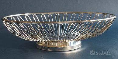 Cestino centrotavola porta frutta Silver Plated