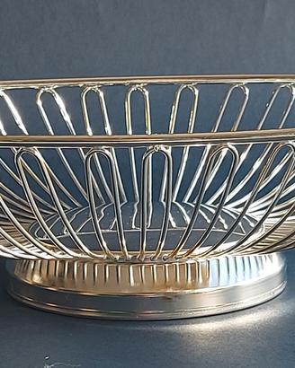 Cestino centrotavola porta frutta Silver Plated