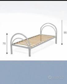 Letto singolo bianco