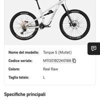 Canyon Torque mullet AL tg L