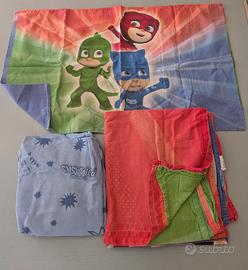 Set lenzuola bambini Pj Masks 