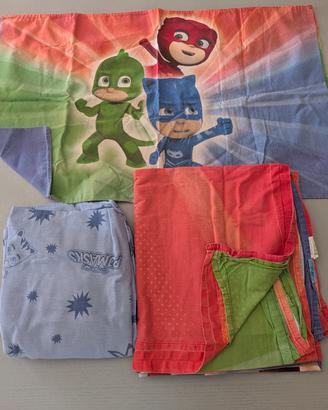 Set lenzuola bambini Pj Masks 