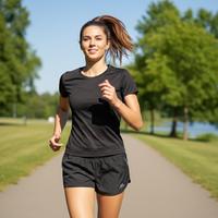 Tshirt Pantaloncini Donna TG. M Running Palestra