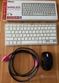 Mac mini m2 + tastiera trust + mouse