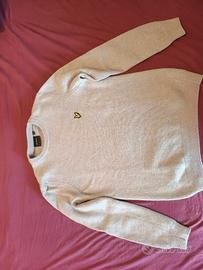 Maglione Lyle & Scott bianco taglia M