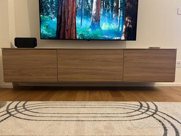 Mobile TV Sospeso Laminato Noce Naturale