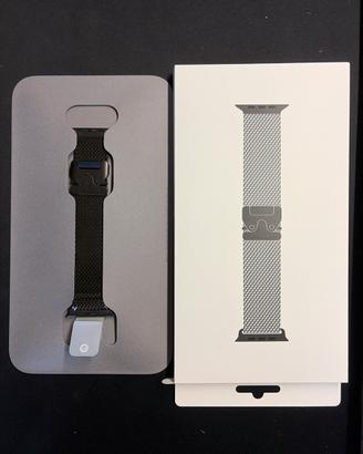 Cinturino apple watch maglia milanese in titanio