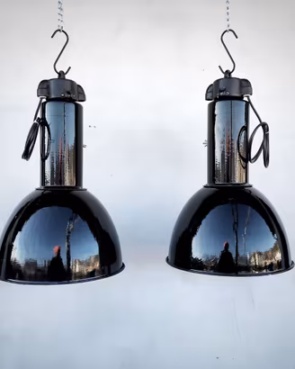 Lampada Industriale Vintage Bauhaus anni 40