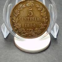 Moneta (RARA) DA 5 CENTESIMI RAME DAL 1896 UMBERT