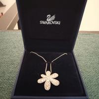 Collana con ciondolo fiore Swarovski originale