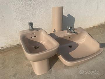 coppia sanitari lavandino & bidet