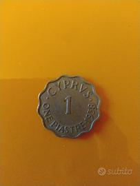 MONETA 1 PIASTRA CIPRO
