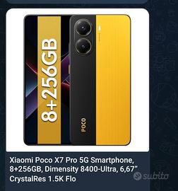 smartphone Xiaomi poco giallo nero 