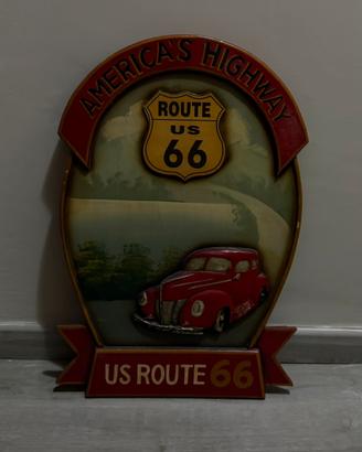 Route 66 – Quadro in legno