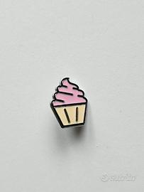 Spilla Cupcake rosa kawaii