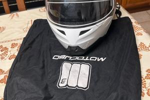 Casco modulare MotoCubo bianco (Taglia S)