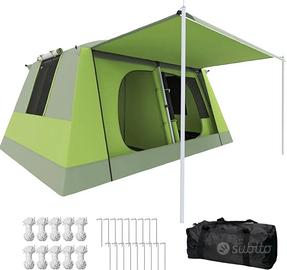 Tenda Campeggio Outsunny grande per 4 Persone