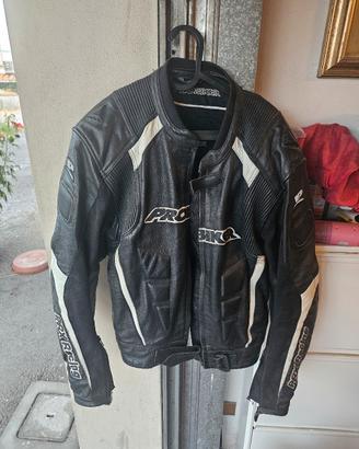 giacca in pelle moto  probiker taglia 56