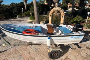 Barca 4,20 m + Motore+carrello omologato