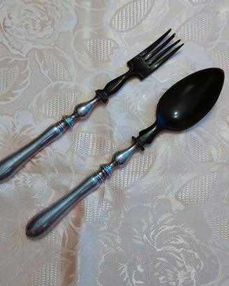 Coppia vintage posate per insalata