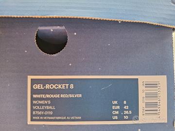 Scarpe Asics Gel-Rocket 8 tg 42