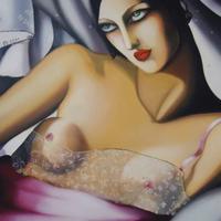 FALSO D'AUTORE - TAMARA DE LEMPICKA - OLIO SU TELA